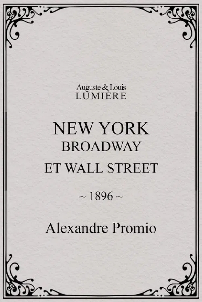 New York, Broadway et Wall Street