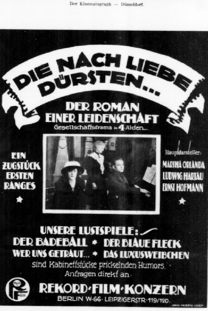 Die nach Liebe dürsten