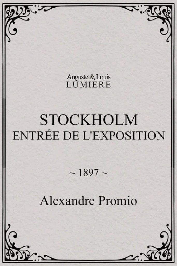 Stockholm, entrée de l'exposition