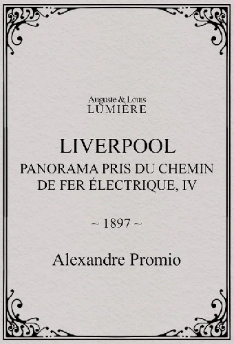 Liverpool, panorama pris du chemin de fer électrique, IV