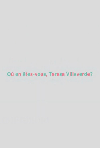 Où en êtes-vous, Teresa Villaverde ?