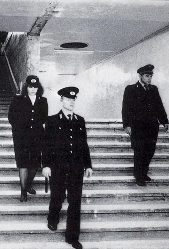 Berlin, Bahnhof Friedrichstraße, 1990