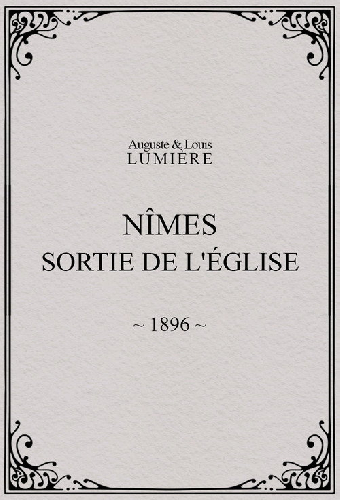 Nîmes, sortie de l'église
