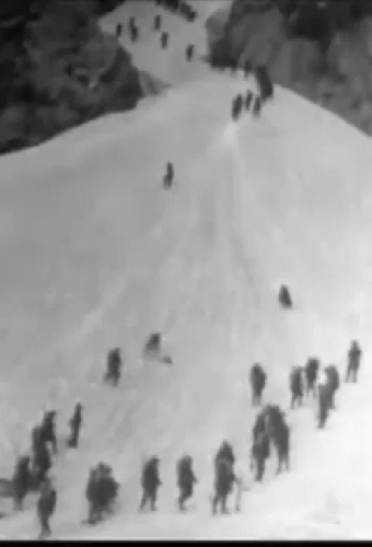Glissade sur la neige