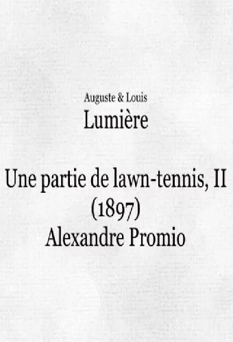 Une partie de lawn-tennis, II