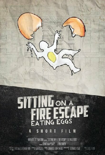 Sitting on a Fire Escape Eating Eggs