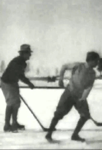Hockey Match on the Ice